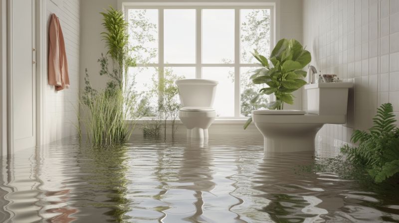 Toilet Water Damage Repair